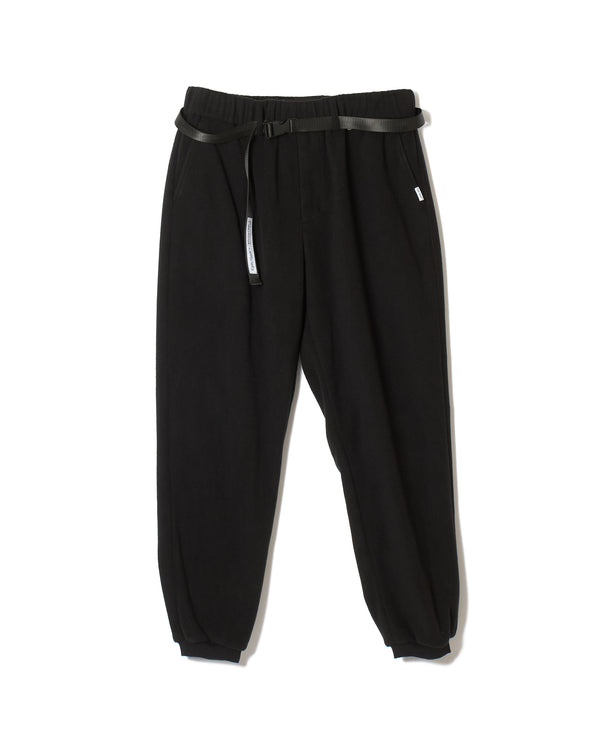 #MICRO FLEECE ADJUSTABLE JOGGER PANTS BLACK