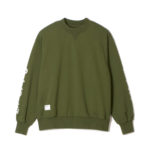 #ACTIVE MOCK NECKN SWEAT GREEN