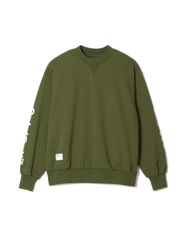 #ACTIVE MOCK NECKN SWEAT GREEN