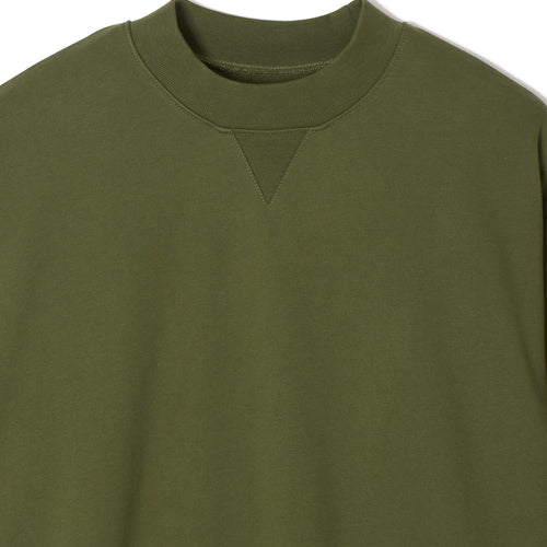 #ACTIVE MOCK NECKN SWEAT GREEN