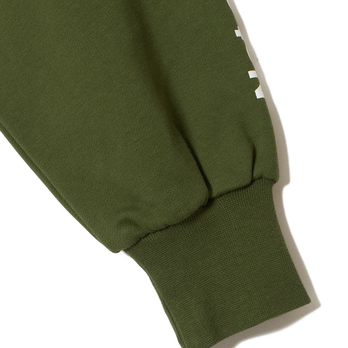 #ACTIVE MOCK NECKN SWEAT GREEN