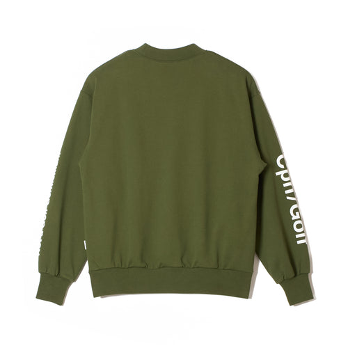 #ACTIVE MOCK NECKN SWEAT GREEN