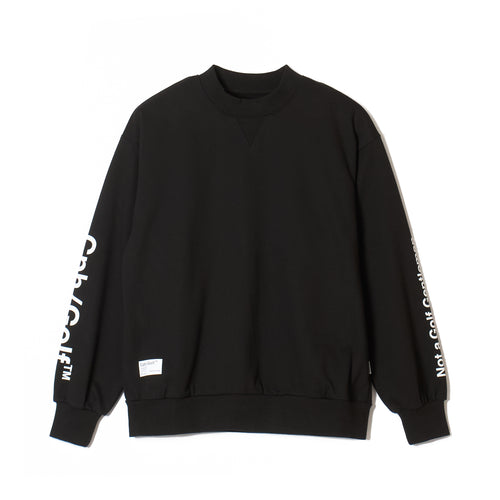 #ACTIVE MOCK NECKN SWEAT BLACK