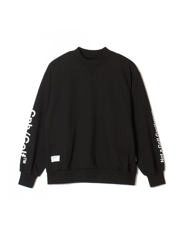 #ACTIVE MOCK NECKN SWEAT BLACK