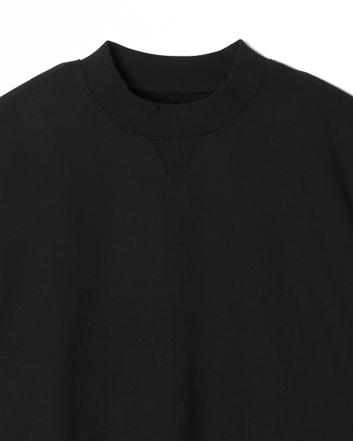 #ACTIVE MOCK NECKN SWEAT BLACK