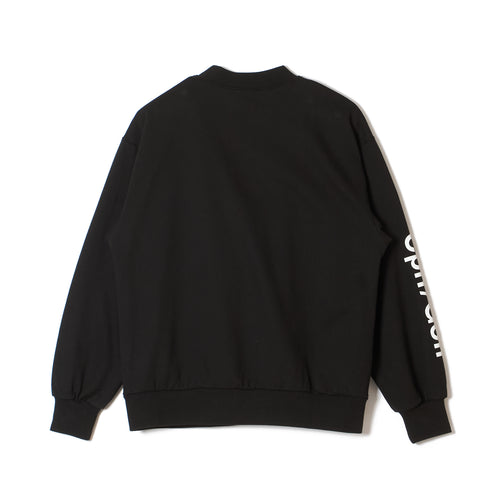 #ACTIVE MOCK NECKN SWEAT BLACK