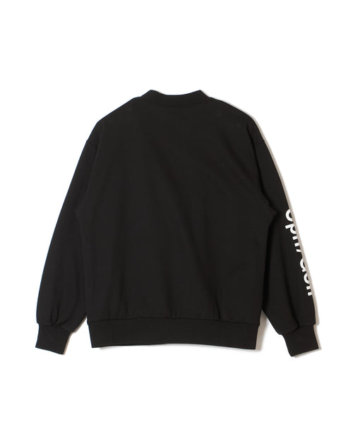 #ACTIVE MOCK NECKN SWEAT BLACK