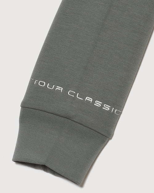 TC RAGLAN SLEEVES MOCK NECK SHIRTS SMOKE BLUE