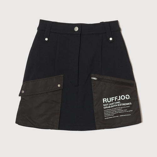 TC MULTI POCKET STRETCH SKIRT BLACK