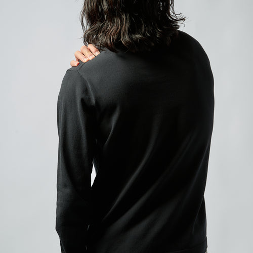 L/S MULTIWAY LIGHT MESH SHIRTS BLACK