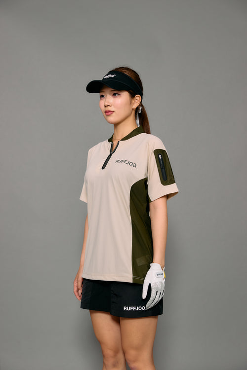 WM AERO ZIP HENLEY NECK SHIRTS
