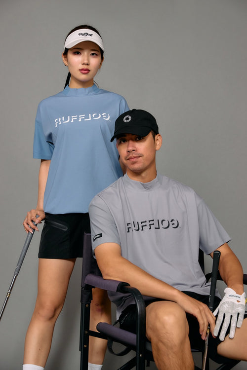 WM COOL FLEX MESH MOCK NECK SHIRTS
