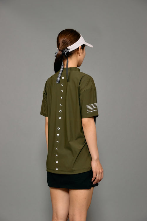 WM COOL FLEX BACK LINE LOGO MOCK NECK SHIRTS