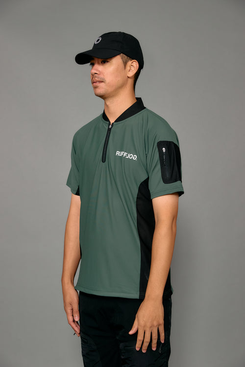 AERO ZIP HENLEY NECK SHIRTS