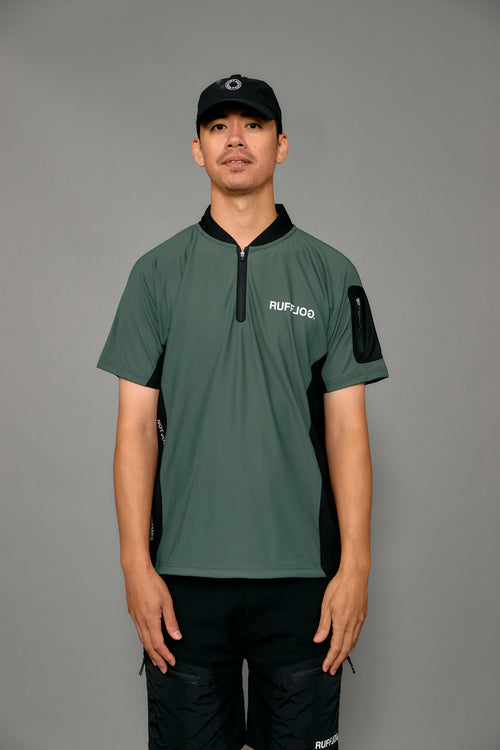 AERO ZIP HENLEY NECK SHIRTS