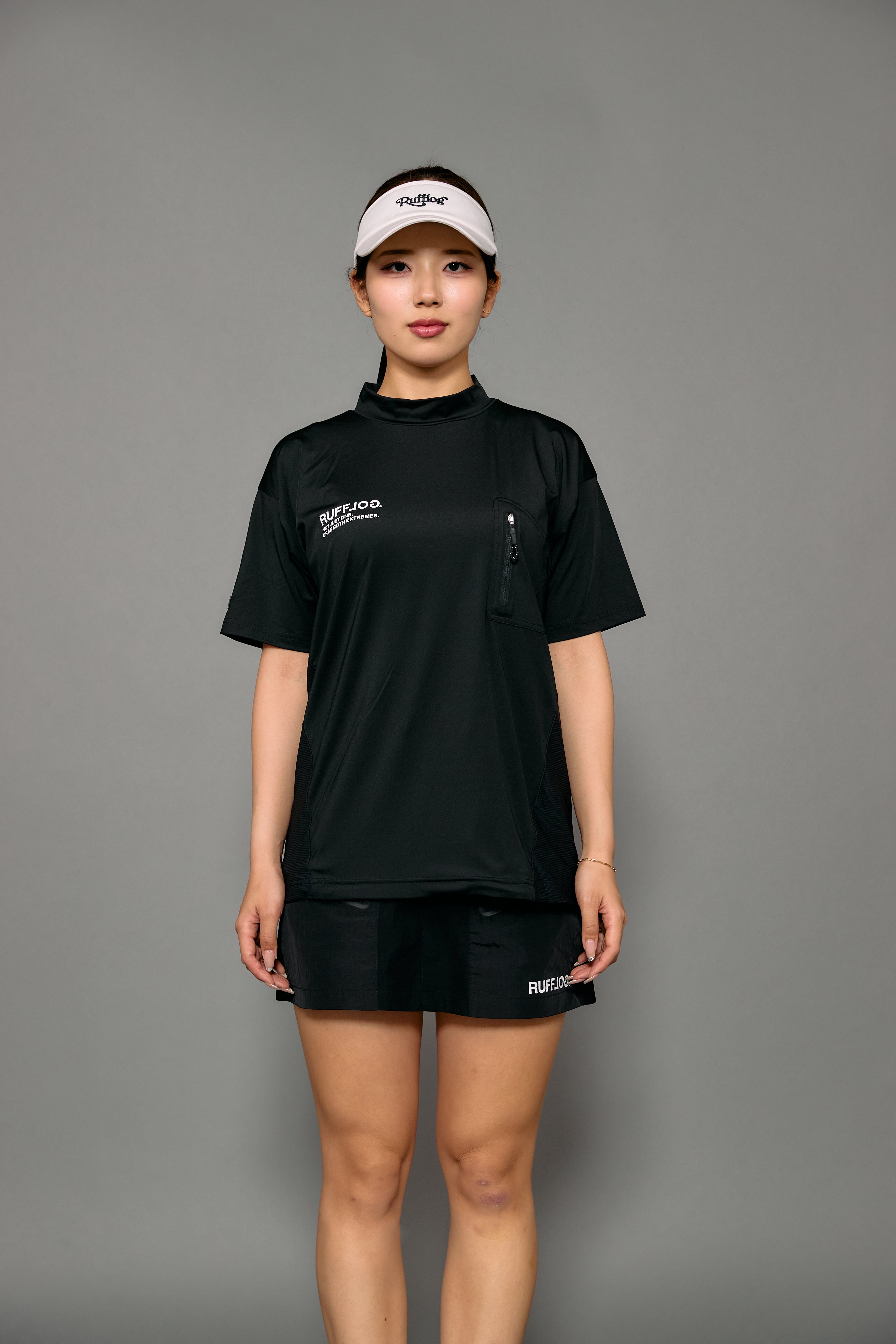 WM BACK MESH & TECH POCKET MOCK NECK SHIRTS – RUFFLOG