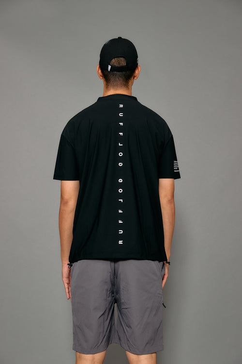 COOL FLEX BACK LINE LOGO MOCK NECK SHIRTS