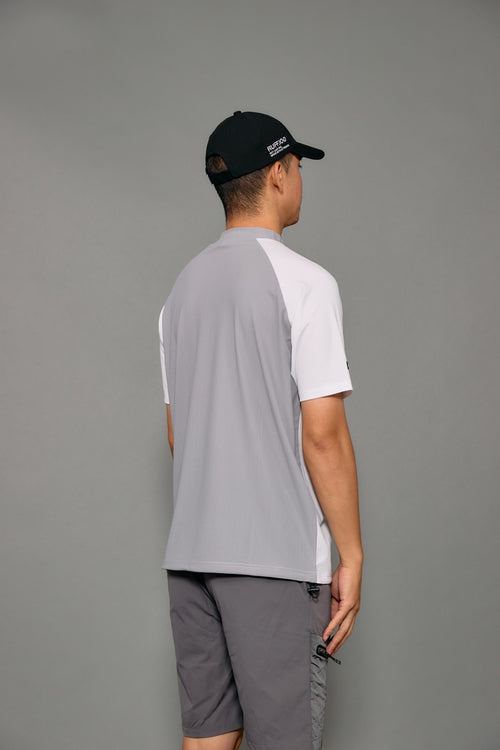 COOL FLEX MESH RAGLAN MOCK NECK SHIRTS