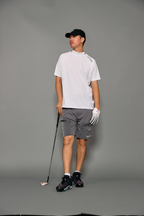 COOL FLEX MESH RAGLAN MOCK NECK SHIRTS