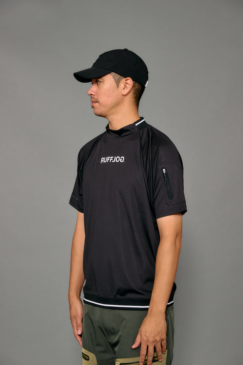 EDGE BAND TECH POCKET MOCK NECK SHIRTS