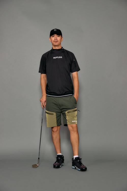 EDGE BAND TECH POCKET MOCK NECK SHIRTS