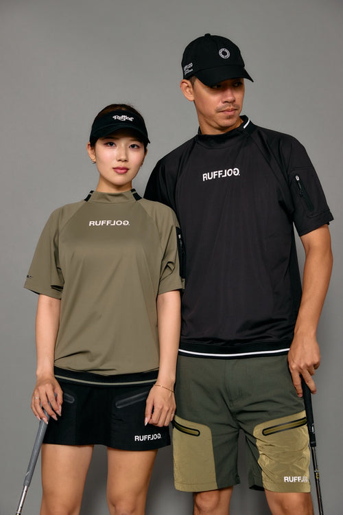 EDGE BAND TECH POCKET MOCK NECK SHIRTS