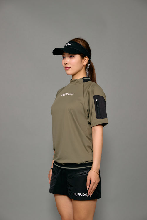 WM EDGE BAND TECH POCKET MOCK NECK SHIRTS