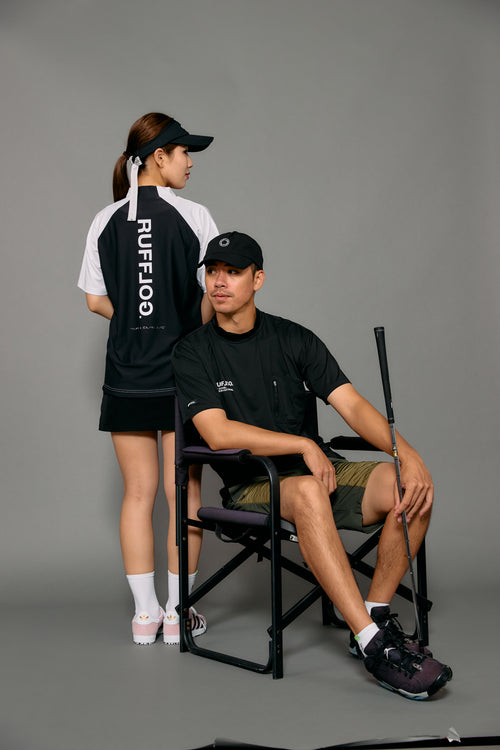 BACK MESH & TECH POCKET MOCK NECK SHIRTS