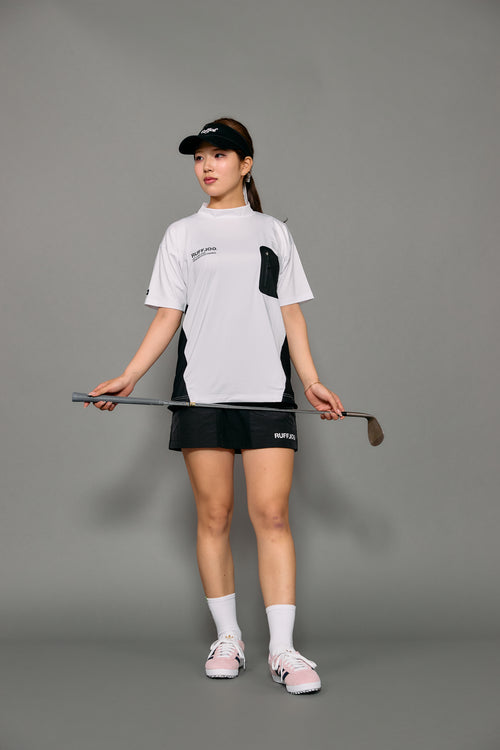 WM BACK MESH & TECH POCKET MOCK NECK SHIRTS