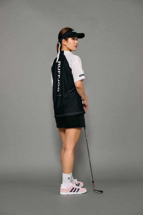 WM BACK MESH & TECH POCKET MOCK NECK SHIRTS