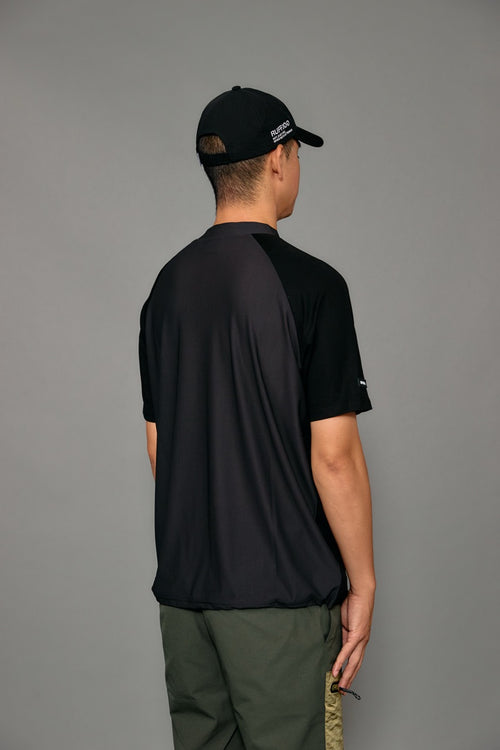 COOL FLEX MESH RAGLAN MOCK NECK SHIRTS