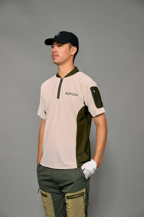 AERO ZIP HENLEY NECK SHIRTS