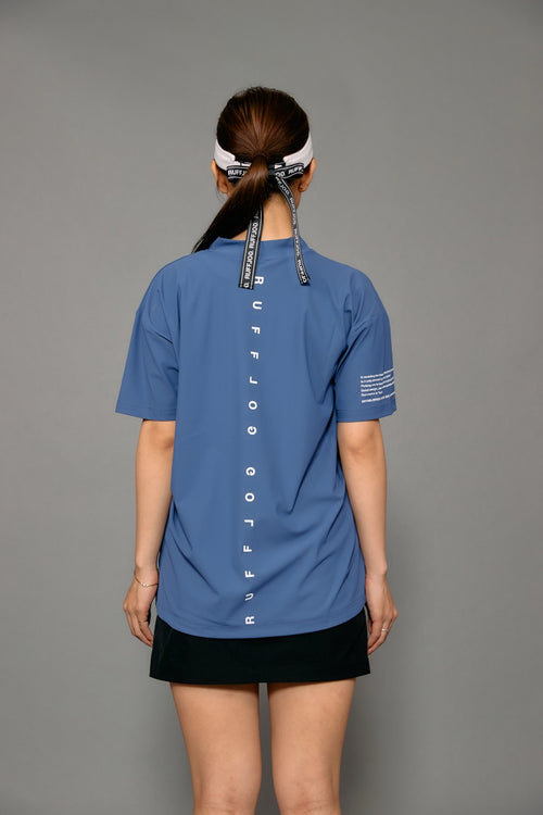 WM COOL FLEX BACK LINE LOGO MOCK NECK SHIRTS