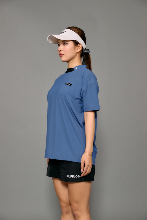 WM COOL FLEX BACK LINE LOGO MOCK NECK SHIRTS