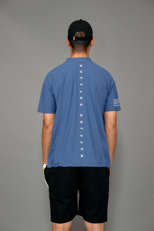 COOL FLEX BACK LINE LOGO MOCK NECK SHIRTS