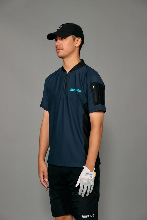 AERO ZIP HENLEY NECK SHIRTS