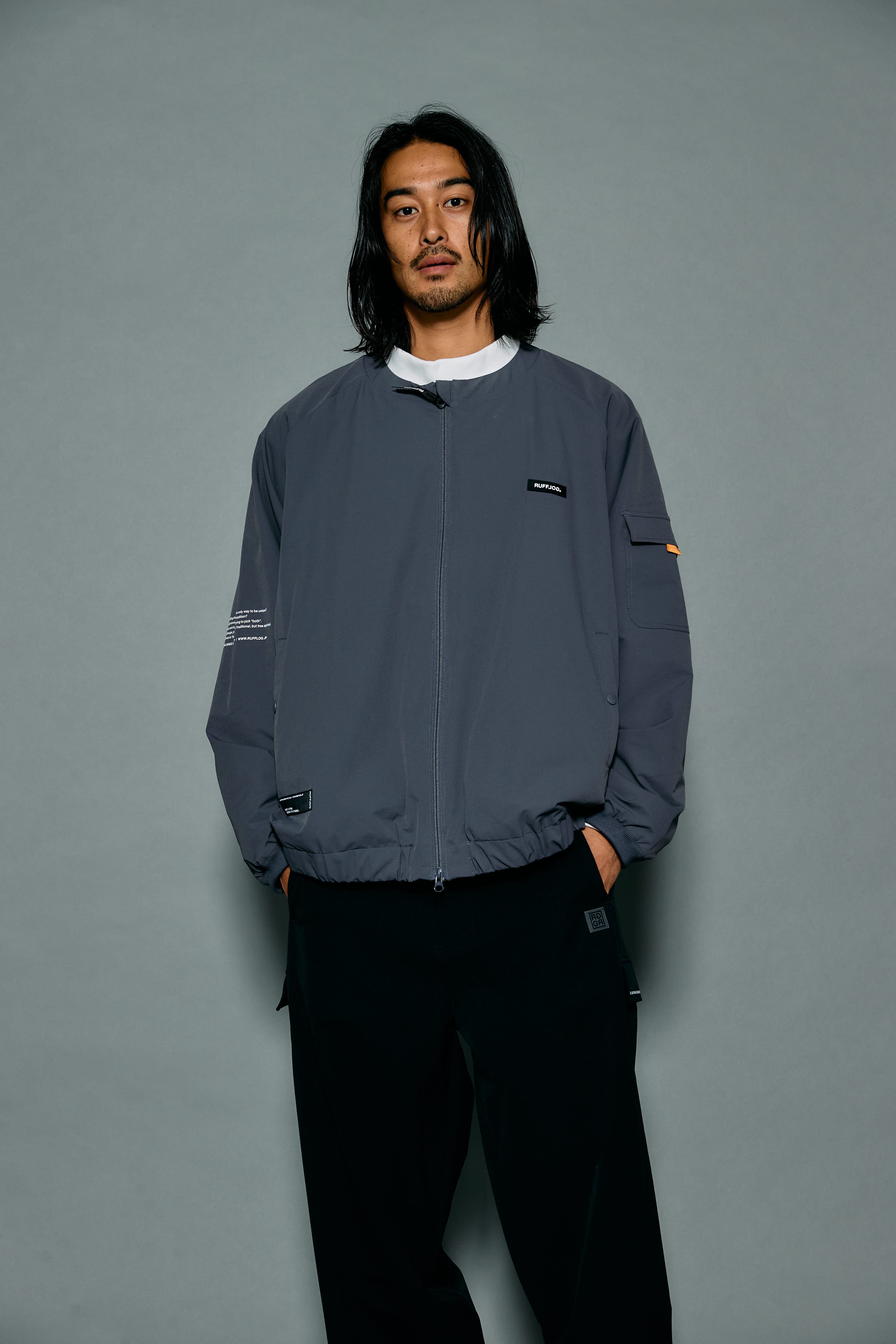 HIGH STRETCH NO COLLAR JACKET – RUFFLOG