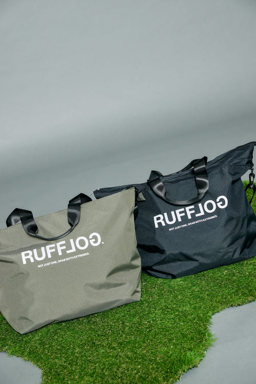 RUFFLOG ZIPPER TOTE BAG
