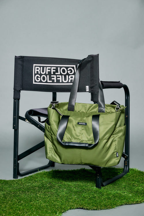 RUFFLOG QUILTING SHOULDER TOTE BAG