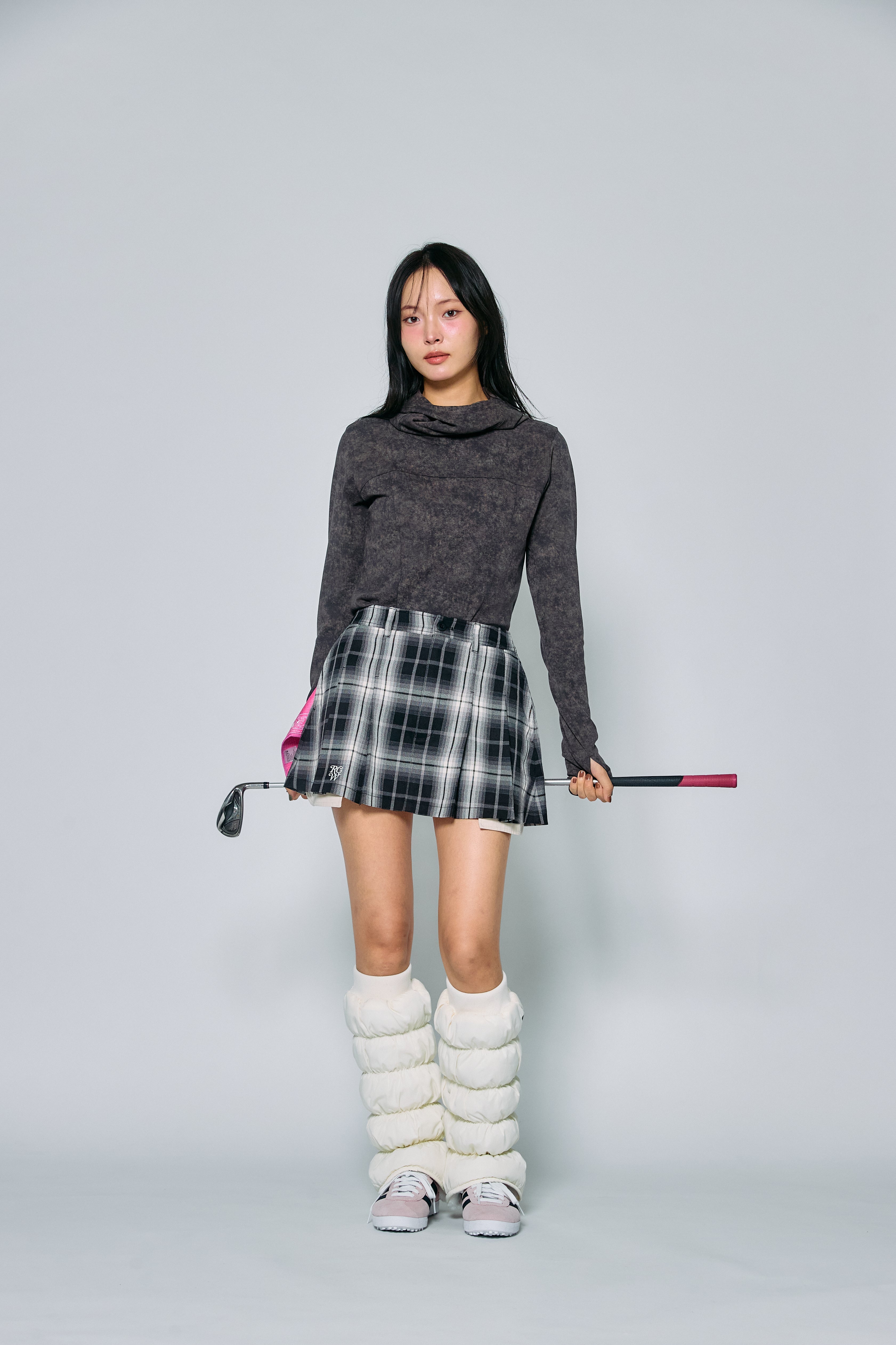 RW check pleats skirt – RUFFLOG