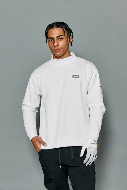 VERTICAL LOGO L/S MOCKNECK