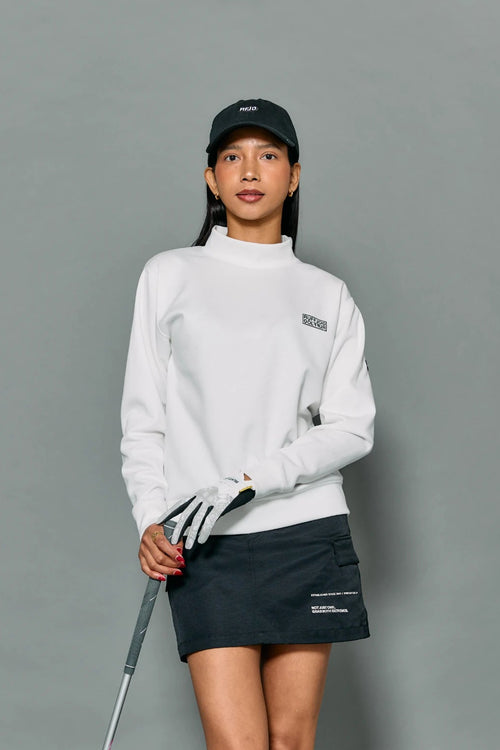 WM VERTICAL LOGO L/S MOCKNECK