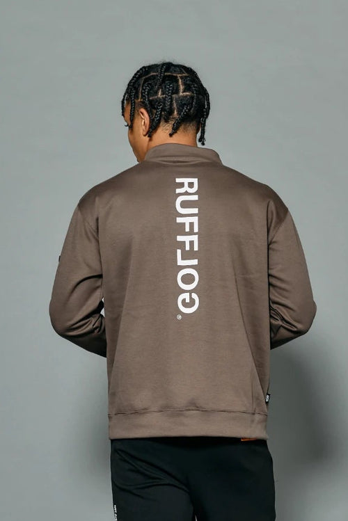 VERTICAL LOGO L/S MOCKNECK