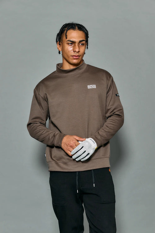 VERTICAL LOGO L/S MOCKNECK