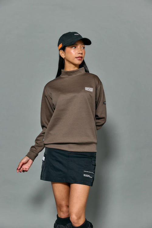 WM VERTICAL LOGO L/S MOCKNECK