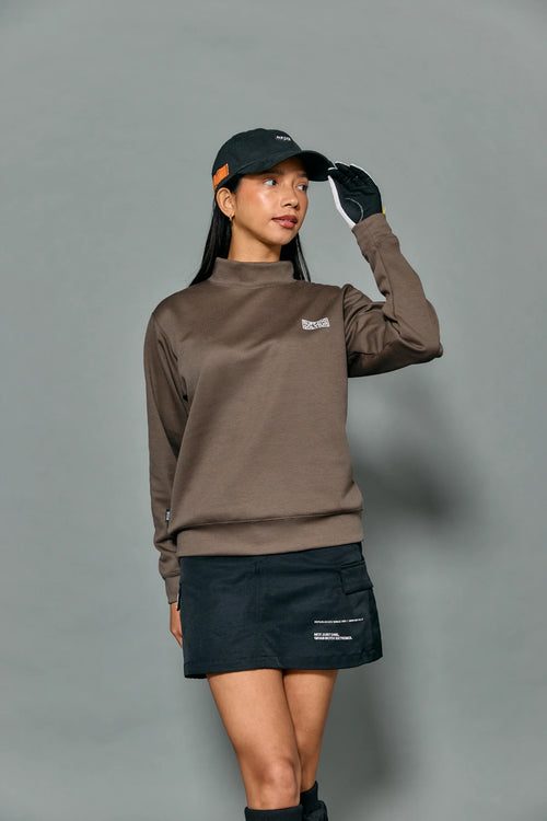 WM VERTICAL LOGO L/S MOCKNECK