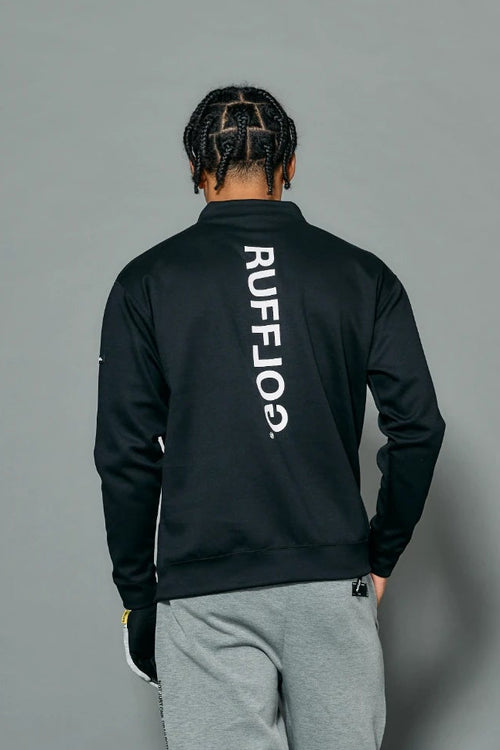 VERTICAL LOGO L/S MOCKNECK