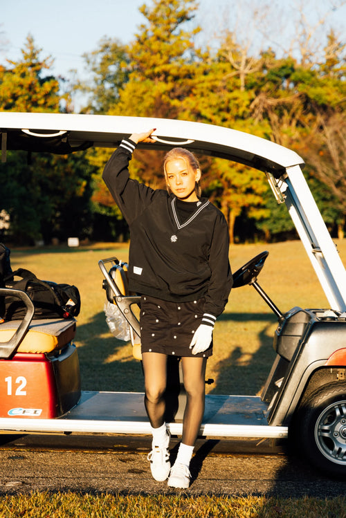 OVERLAP LOGO 2 TUCK SKIRT