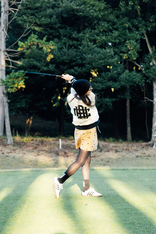 [WOMEN]OVERLAP LOGO V NECK PISTE