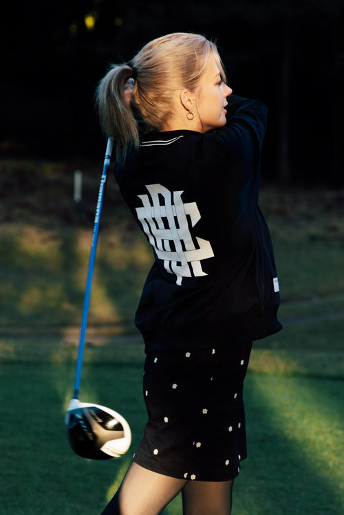 [WOMEN]OVERLAP LOGO V NECK PISTE